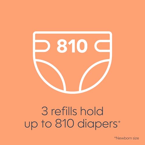 Diaper Genie Bags Refills 270 Count (Pack of 3) Clean Laundry Scent | Diaper Pail Refills with Max Odor Lock | Holds up to 810 Newborn Diapers by Diaper Genie - Image 2