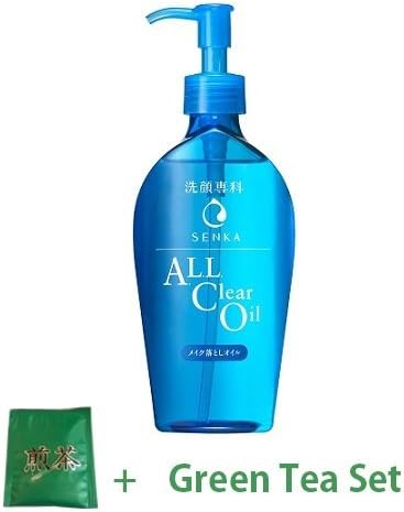 Siseido Senka All Clear Oil (Makeup Removal Oil) - 230ml (Green Tea Set)