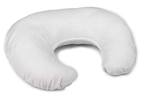 Vizaro - Cojín de Lactancia 100% Algodón Ergonómico, Cómodo y muy Adaptable - Funda LAVABLE - Hecho UE, OekoTex - Líneas