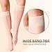 MANZI 12 Pairs Lady's Sheer Knee High Stockings ( 6 Pairs Black,6 Pairs Nude)