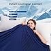 Elegear Revolutionary Cooling Blanket King, Absorbs Heat to Keep Body Cool for Night Sweats, Double Sided Arc-Chill3.0 Cool Fiber Q-Max>0.5, Lightweight Summer Cold Blankets Sleeping 90