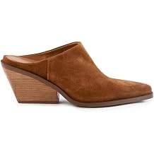 Western Slip On Mules Pumps for Women Closed Pointed Toe Chunky Stacked Block Heel Cowboy Cowgirl Clogs