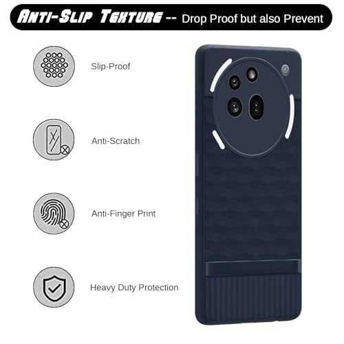 Image of Shockproof Case for Nothing Phone (3a) Pro 5G | Full Camera Protection | TPU Flexible Back Cover for Nothing Phone (3a) Pro 5G (Steel Blue)