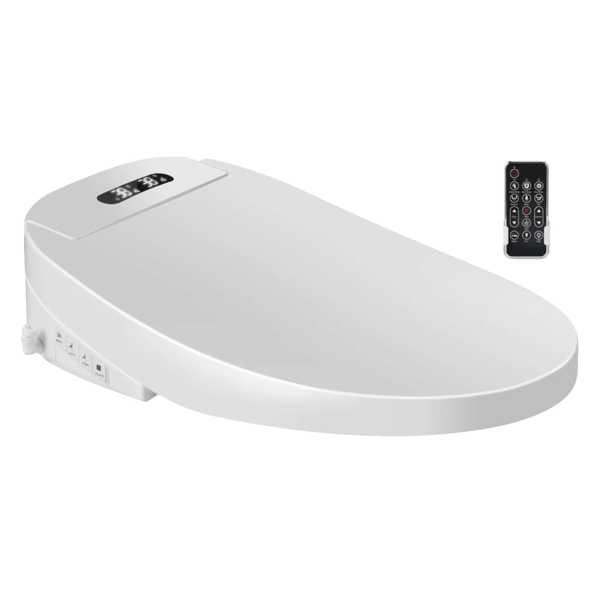 Desineo Abattant de Toilettes Japonais avec télécommande déportée + Panneau latéral WC Automatique Full Options