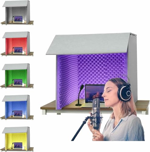 Przenośna osłona Soundproof z osłoną absorbującą wokal do nagrywania i redukcji szumów