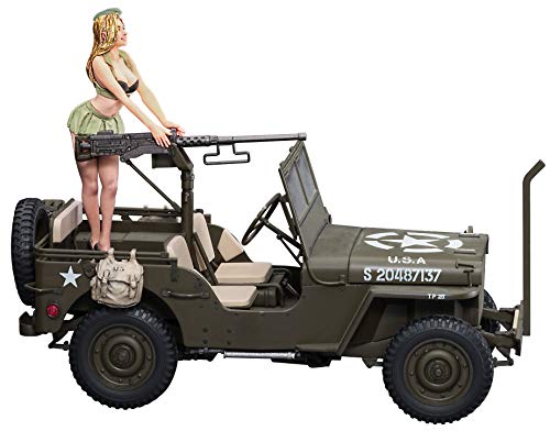 Camioneta utilitaria 4x4 Ton 1/24 con figura 1/4 Hasegawa
