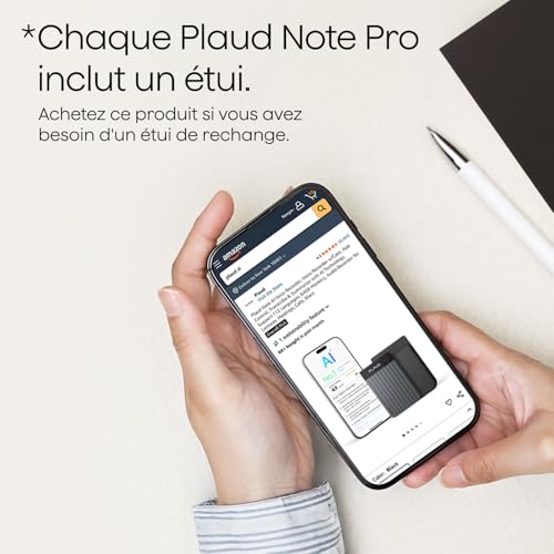 Plaud Étui Magnétique pour Note Pro, Étui de Protection Portable Bleu – vue 5