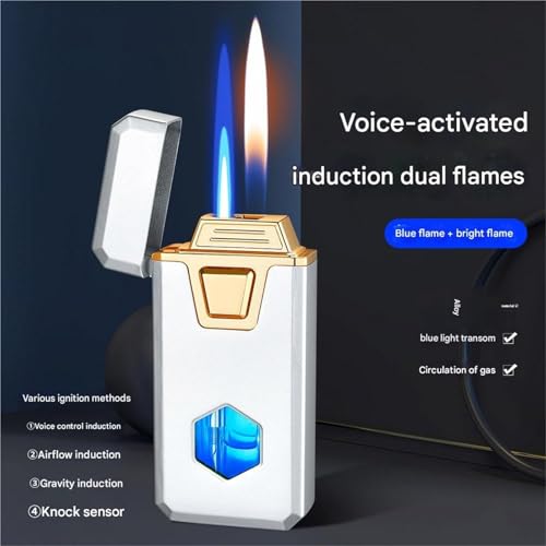 Encendedor Inteligente Activado por Voz, Doble Llama miniatura 4