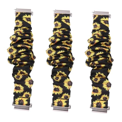 Bracelet montre chouchou imprimé Housoutil avec rubans élastiques doux de remplacement