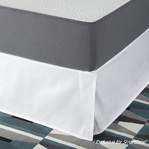 Zinus SmartBase Easy On/Easy Off Bed Skirt for 14 Inch SmartBase Mattress Foundation