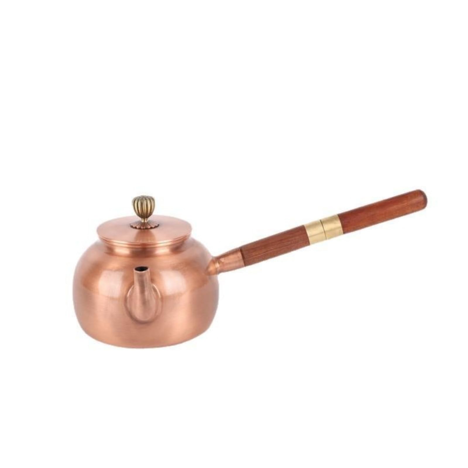 Tetera Cobre Tetera con Mango Compacto Hervidor para Aficionados Al Té, Cocina, style to 4