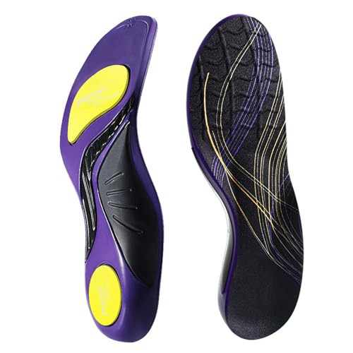 Plantillas Deportivas Unisex con Amortiguación Antigolpes y Soporte Anatómico - Plantillas Transpirables Profesionales para Running, Gimnasio, Senderismo y Zapatos de Trabajo