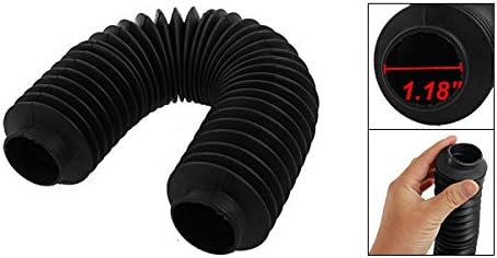Sourcingmap Machinery Black Rubber Flexibility Corrugated Sleeve Bellows - Image 3