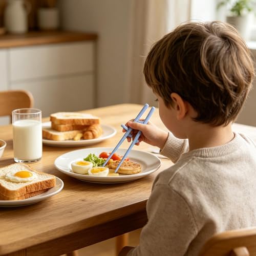 Kit de utensilios reutilizables y palillos de entrenamiento para adultos 4