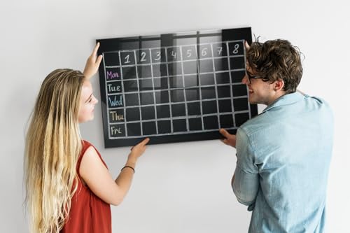 Tableau magnétique en verre 100x70 surface brillante pour plan de leçon