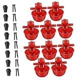 TOYZFRIENDY 30個可能自動給水器 鳥用飲水カップ 鶏 鳩 小鳥のための実用的製給水ボウル 家 養鶏場対応 ランダムカラー