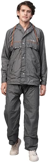 Citizen Reversible Raincoat for Men with Adjustable Hood, Waterproof Pant and Carry Pouch | Lightweight & Durable Butterfe...