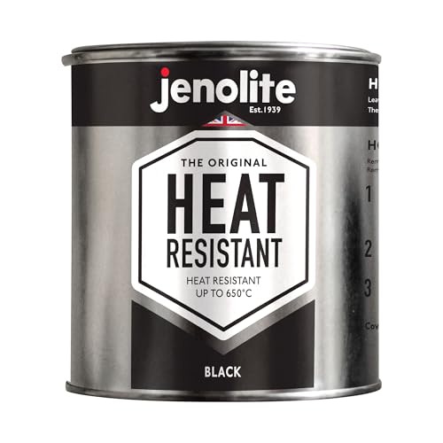 JENOLITE Black Heat Resistant Paint, 500ml