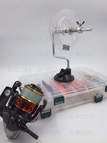 Slmozka Fishing Line Spooler Silver Reel Winder Spool Tackle Winder Spooling Station Winding System Ultimate Line (A-With Suction Cup) #TOP5