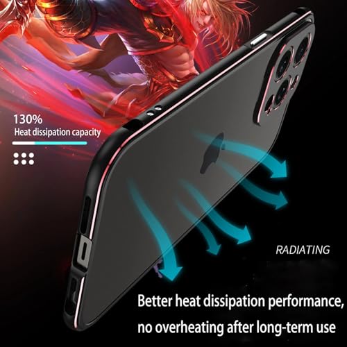 Coque iPhone 17 Pro Max rigide pare-chocs métal et protection objectif bleu - 5