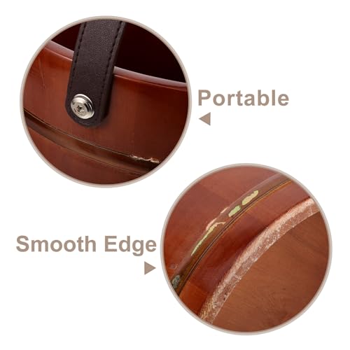 Balde de Madera para Pies KICHOUSE portátil y profundo miniatura 3
