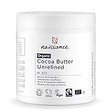 Naissance Manteca de Cacao BIO n. º 303 – 500g - Pura, natural, certificada ecológicamente, vegana, no OGM - Ideal para recetas cosméticas DIY.