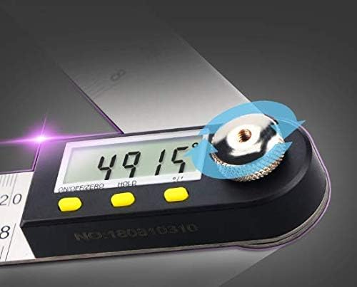 Digital Protractor Inclinometer Goniometer, Measuring range: 0-360 Degree, Length: 0-200mm / 7 Inch