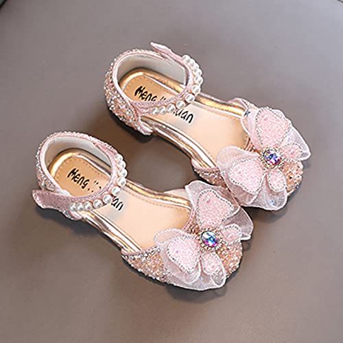 Princess Shoes Girls Dress Shoes Sparkle Wedding Party Shoes Glitter Bowknot Ballet Flats Shoes for Kid Toddler4