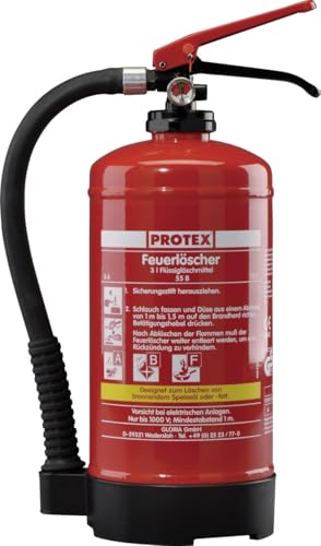 Feuerlöscher Protex FBDP3 3l ABF Fettbrand inkl. Halterung und Plakette 21A=6LE