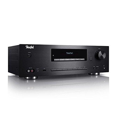 Teufel Kombo 62 CD-Receiver Kraftvoller Stereo-CD-Receiver Verstärker mit Bluetooth DAB+ Schwarz