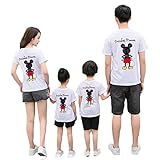 [レモンツリーセブン] 夏用 親子 ペアルック お揃い 綿 パーカー カップル 家族 ウェア 親子服 可愛い ペア 半袖 Tシャツ ペアルック ディズニーランド 旅行 撮影 入学 ペアルック 夏休み