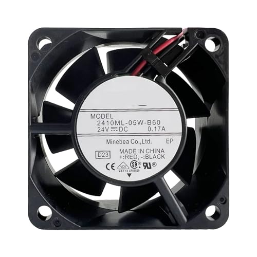 Ventilateur 2410ML-05W-B60 6025 DC24V 0.17A à 2 fils pour refroidissement interne