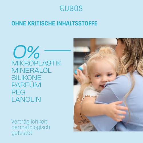 EUBOS HAUT RUHE | Creme | Beruhigende Pflege für empfindliche, trockene Kinder- und Babyhaut | Lindert Juckreiz und spendet Feuchtigkeit | Hautverträglichkeit dermatologisch bestätigt | 50ml