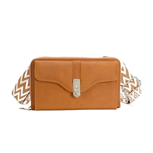 PU Leather Mobile Phone Bag Adjustable Shoulder Straps Cell Crossbody
