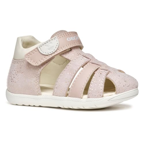 Geox B SANDAL MACCHIA GIR, Sandale fille, Rose/Off White,