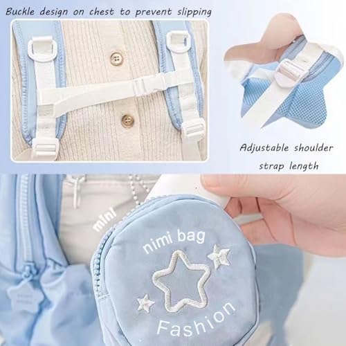 Cream Star Drawstring Backpack, Rosy Posy Backpack, Rosy Posy Series Large Capacity Drawstring Backpacks Fits 16” (Purple)4