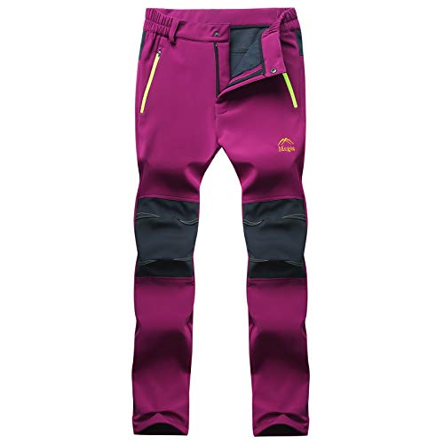 Yclkvgw Womens Quick Dry Ski Snow Pants Lightweight Winter Casual Plus Size Jean Baggy Trousers With Pockets Purple #TOP4