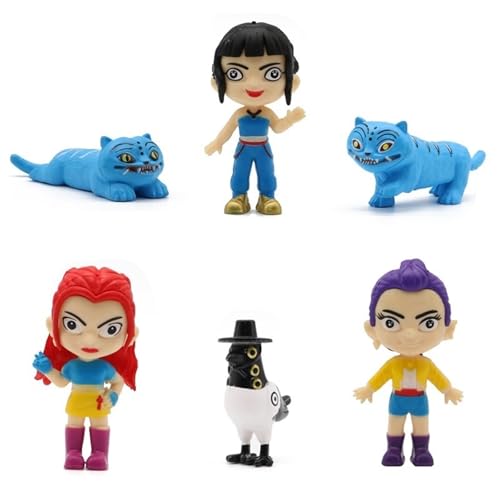 Figuras Cazadores Demonios del KPOP, Un Lindo Divertido Juego Modelos Coleccionables for Fans Halloween Cumpleaños(6pcs)