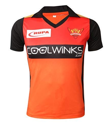 IPL Cricket Jersey SRH Team Supporter T-Shirt 20-21 Half & Full Sleeve Sunrisers Hyderabad Uniform - Full Sleeve Plain26