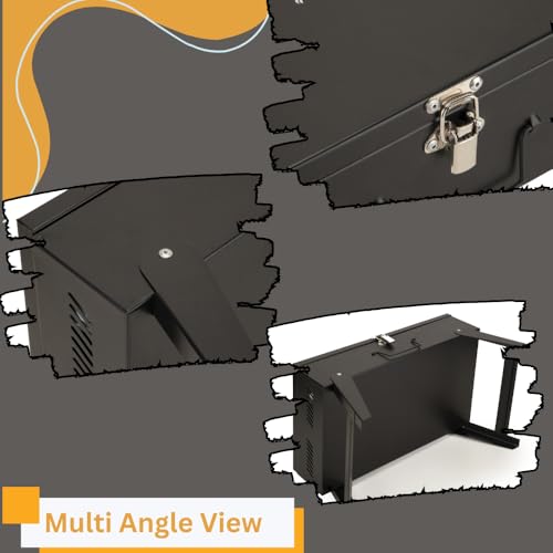 Image of Chefman Compact Briefcase BBQ Grill for Outdoor Cooking | Portable, Lightweight Design Perfect for Camping, Tailgating, and Backyard BBQs - Easy to Transport and Store Charcoal Grill