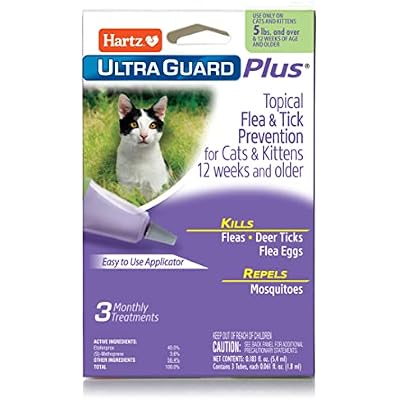 Hartz UltraGuard Plus Drops for Cats, Over 5-Pound