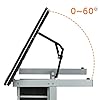 Yaheetech Table à Dessin Inclinable Bureau à Dessin Réglable en Hauteur avec 2 Tiroirs Table de Travail Relevable 0°-60° pour Peintres 104 × 60 × 80 cm Noir