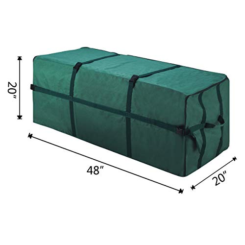 Elf Stor Heavy Duty Canvas Christmas Tree Storage Bag With Straps, Fits Up To 7.5 Ft Tree, Green #TOP1