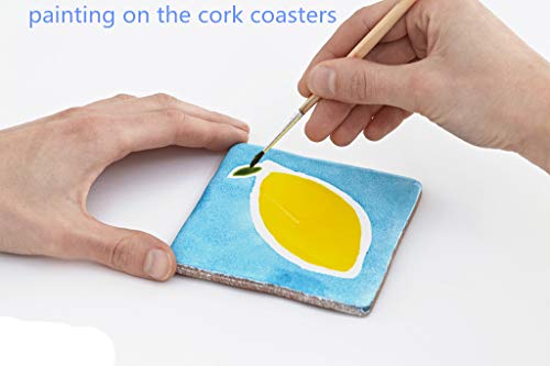 30 Pack Self-Adhesive Cork Squares 4 X 4 Inch Cork Tiles Mini Backing Sheets For Coasters And Diy Crafts #TOP4