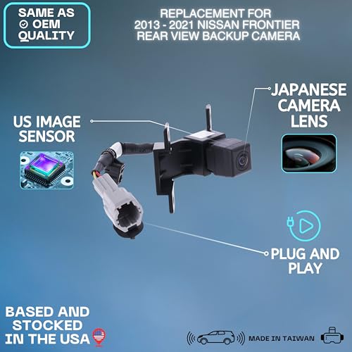 Image of Backup Camera Replaces for 2013-2021 Nissan Frontier OE Part # 28442-9BF3A, 28442-9BF0A, 28442-9BF2A