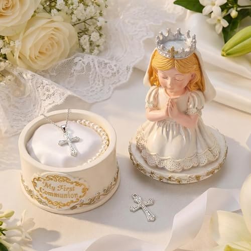 Bucherry First Communion Gifts for Girls 7.4 Inch Catholic F