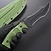 Gtkii GTK42 Fixed Blade Knife AUS-8 Stainless Steel Blade Full Tang Nylon Fiberglass Handle EDC Fix Knifes for Outdoor Working Camping Hunting(Green)
