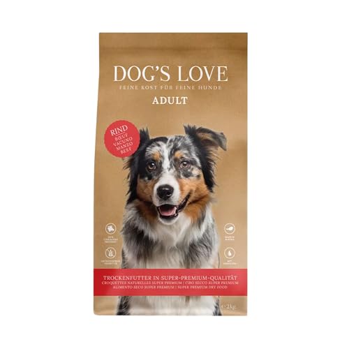 Dog'S Love | Pienso Seco Premium | Hipoalergénico | Varios Sabores | (2Kg, Carne de Vacuno)