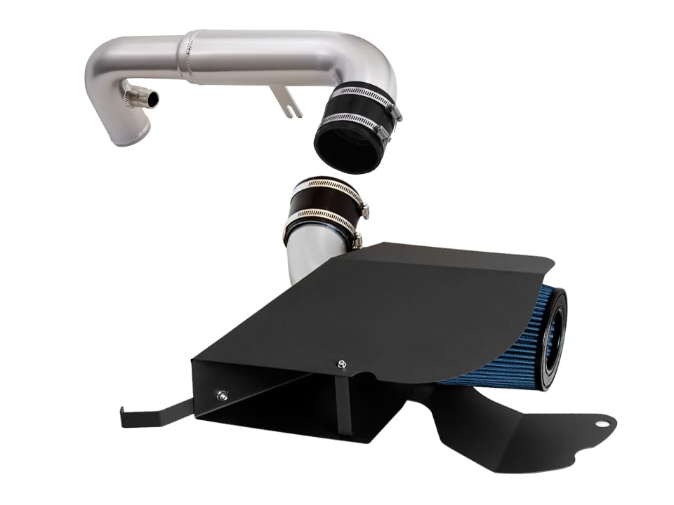 09-15 VW Passat Jetta Golf / 2009-2012 A3 Rtunes Cold Air Intake Filter Heat Shield System Kit - Blue