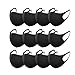 Produktbild 12 Stück Mundschutz Maske,Staub Gesichtsmaske, Fashion Unisex Face Masks, Wiederverwendbare und waschbare Maske zum Laufen, Radfahren, Skifahren, Outdoor-Aktivitäten (schwarz)